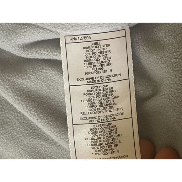 3T Reebok Grey Puffer Jacket Zips Black Accents Fleece lined ~Warm Coat Boys - Picture 6 of 7